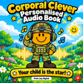 Corporal Clever personalised audiobook cover — Your child is the star