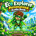 Eco Explorer personalised audiobook cover — Your child is the star