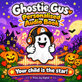 Ghostie Gus personalised audiobook cover — Your child is the star