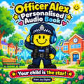 Officer Alex personalised audiobook cover — Your child is the star