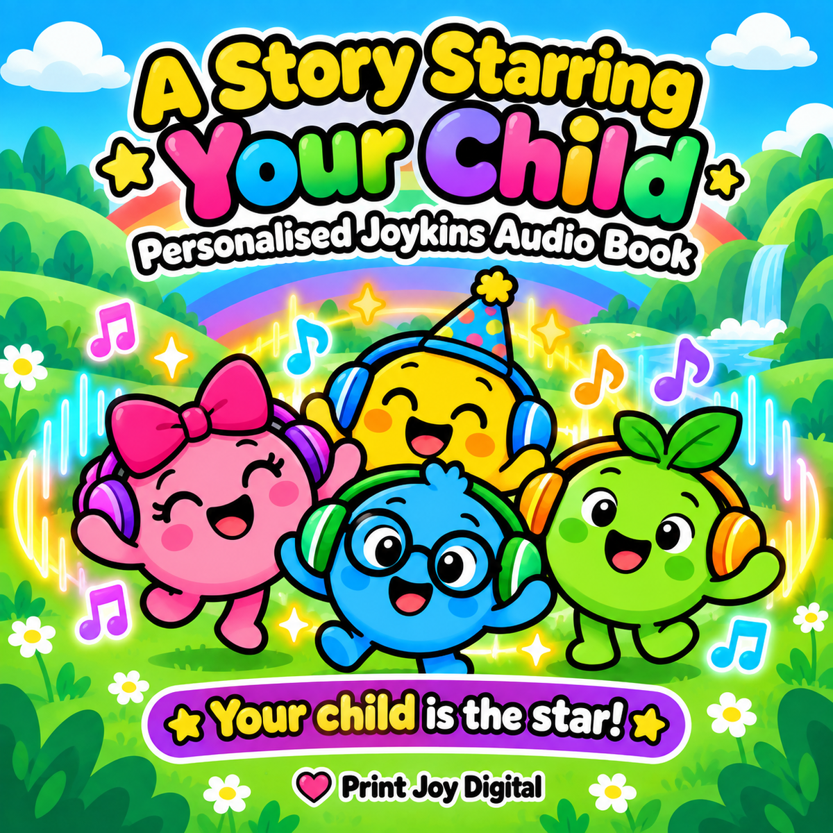 Personalised Children's Audiobook personalised audiobook cover — Your child is the star